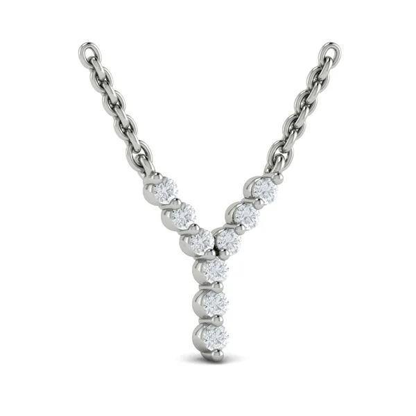 Diamond  Alphabet Pendant Necklace, Y James & Williams Jewelers Berwyn, IL