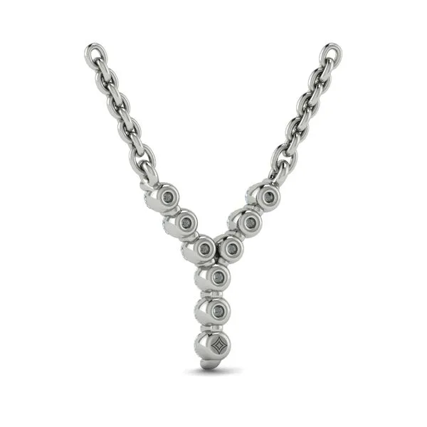 Diamond  Alphabet Pendant Necklace, Y Image 3 James & Williams Jewelers Berwyn, IL