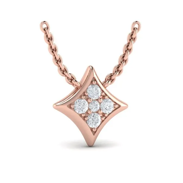 Diamond Cluster Vlora Star Pendant Necklace James & Williams Jewelers Berwyn, IL