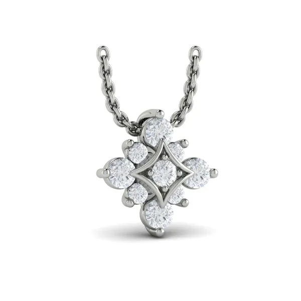 Floating Diamond Star Pendant Necklace James & Williams Jewelers Berwyn, IL