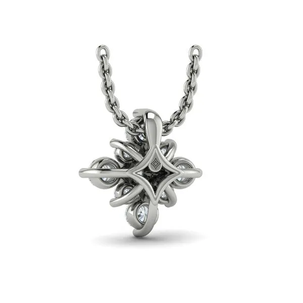 Floating Diamond Star Pendant Necklace Image 3 James & Williams Jewelers Berwyn, IL