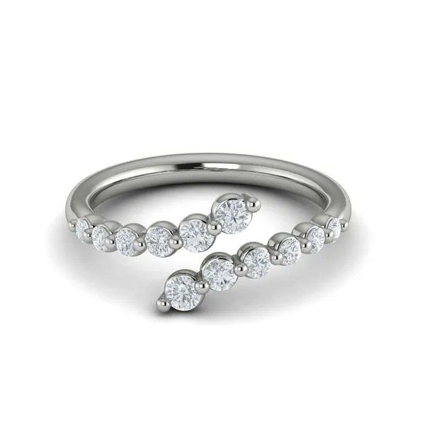 Diamond  Open Wrap Ring  Image 2 James & Williams Jewelers Berwyn, IL