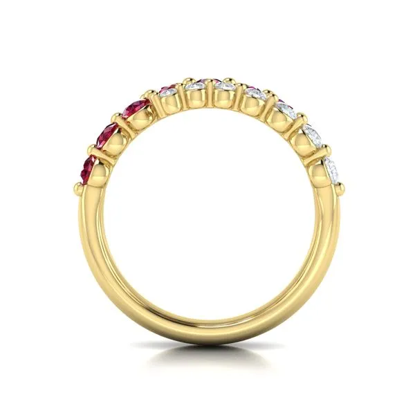 Diamond and Ruby Three Row Wrap Ring Image 3 James & Williams Jewelers Berwyn, IL