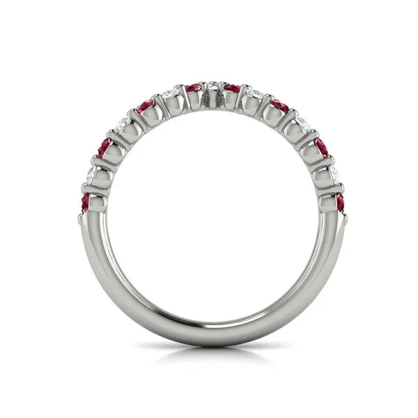 Diamond and Ruby Chevron Ring Image 3 James & Williams Jewelers Berwyn, IL