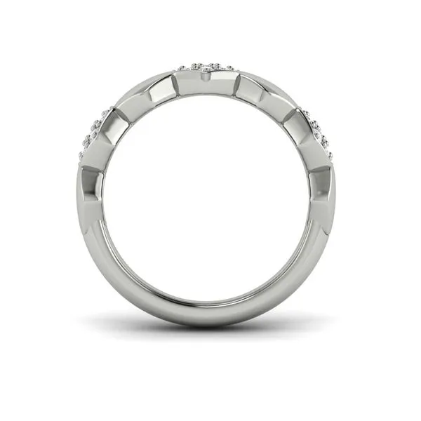 Alternating Diamond Cluster Honeycomb Ring Image 3 James & Williams Jewelers Berwyn, IL