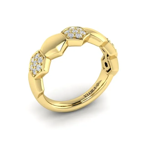 Alternating Diamond Cluster Honeycomb Ring James & Williams Jewelers Berwyn, IL