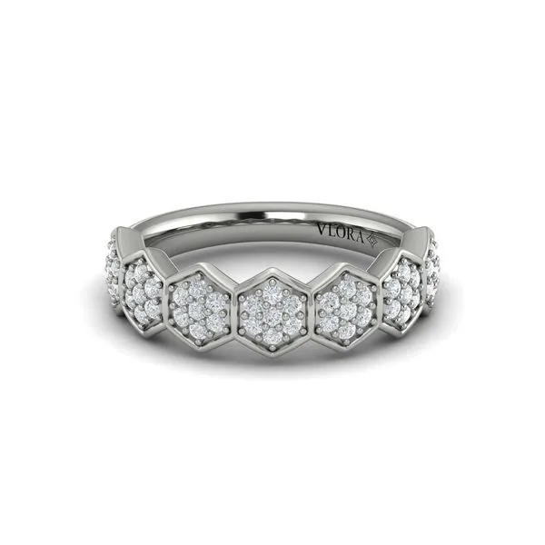 Diamond Cluster Honeycomb Ring Image 2 James & Williams Jewelers Berwyn, IL
