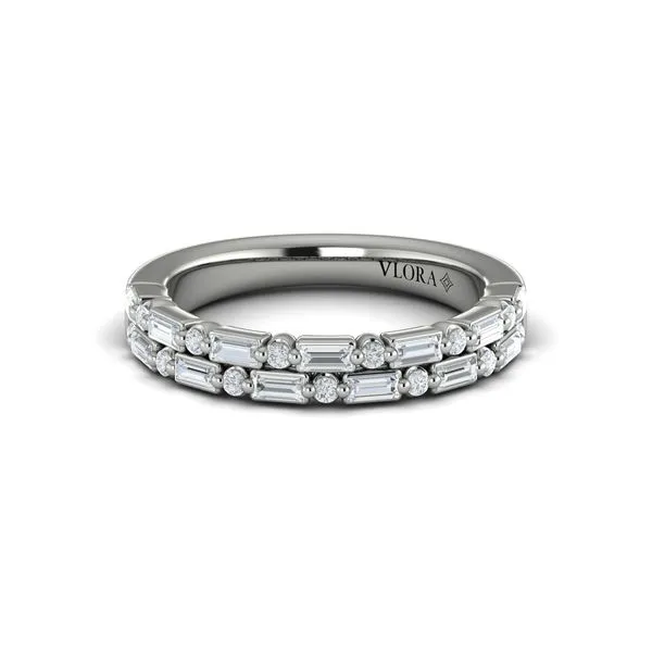 Diamond Baguette Two Row Ring Image 2 James & Williams Jewelers Berwyn, IL