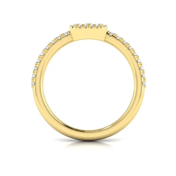 Diamond Halo with Diamond Baguettes Ring  Image 3 James & Williams Jewelers Berwyn, IL