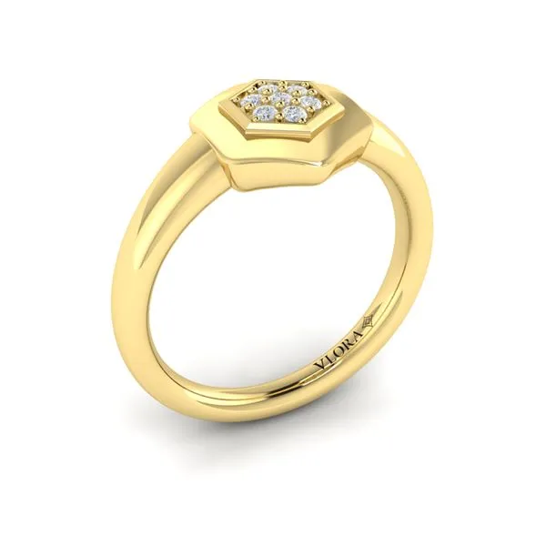 Diamond Cluster Single Honeycomb Ring James & Williams Jewelers Berwyn, IL