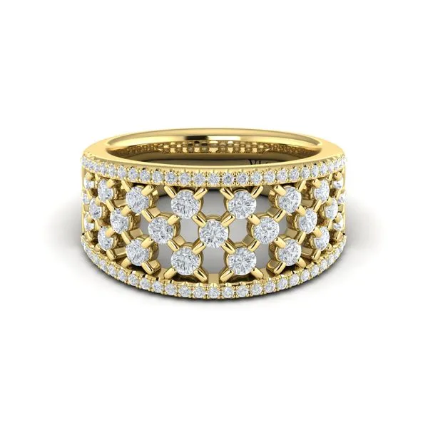 Diamond Open Weave Ring Image 2 James & Williams Jewelers Berwyn, IL