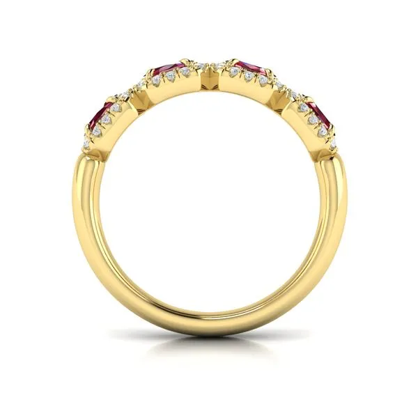 Diamond and Ruby Statement Ring Image 3 James & Williams Jewelers Berwyn, IL