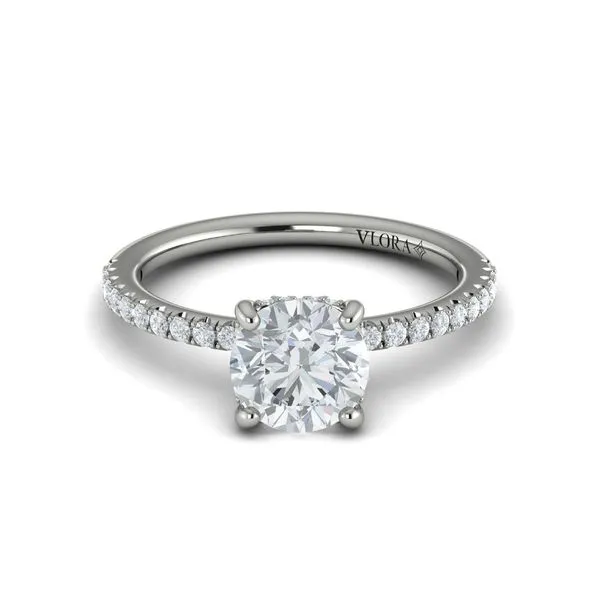 Delicate Classic Hidden Halo Engagement Ring Image 2 James & Williams Jewelers Berwyn, IL