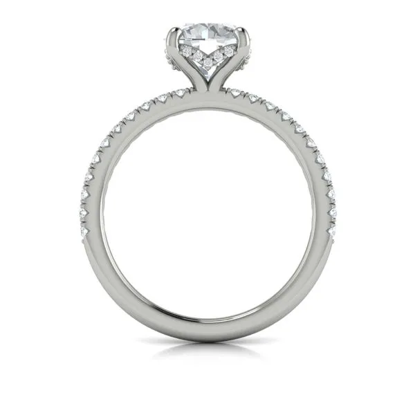 Delicate Classic Hidden Halo Engagement Ring Image 3 James & Williams Jewelers Berwyn, IL