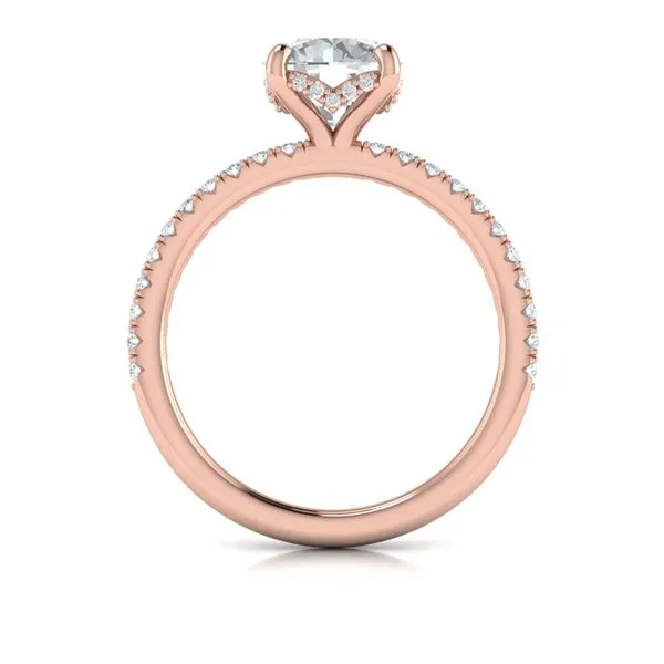 Delicate Classic Hidden Halo Engagement Ring Image 3 James & Williams Jewelers Berwyn, IL