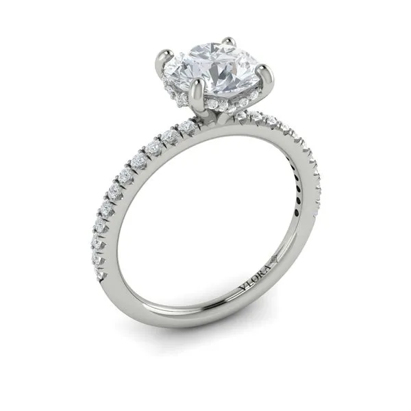 Delicate Classic Hidden Halo Engagement Ring James & Williams Jewelers Berwyn, IL