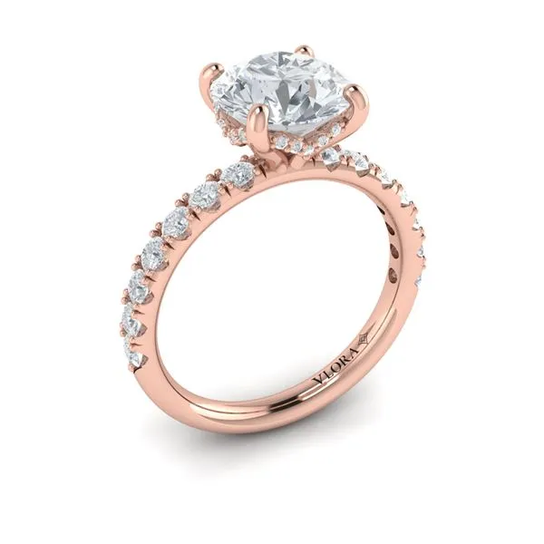 Classic Hidden Halo Engagement Ring James & Williams Jewelers Berwyn, IL