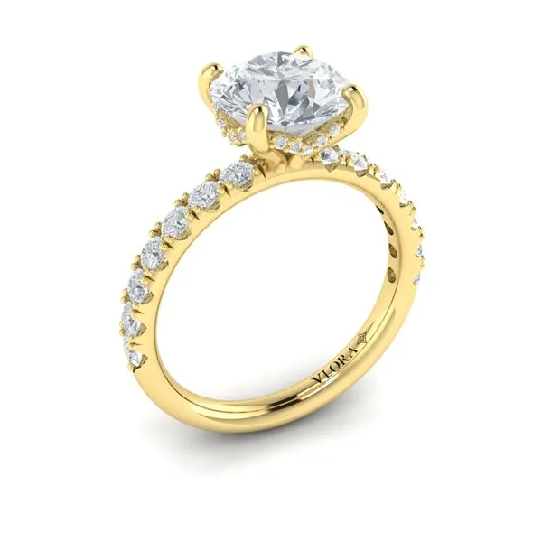 Classic Hidden Halo Engagement Ring James & Williams Jewelers Berwyn, IL