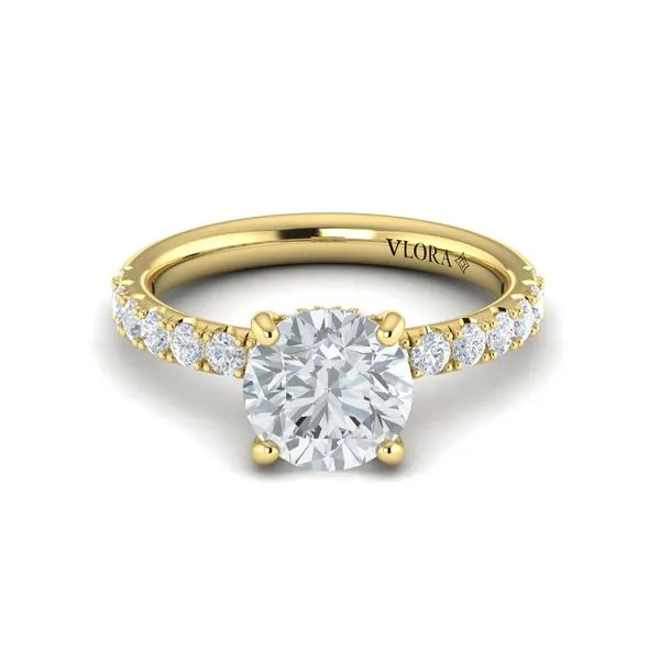 Classic Hidden Halo Engagement Ring Image 2 James & Williams Jewelers Berwyn, IL