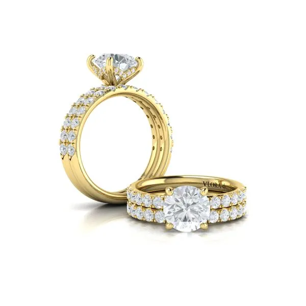 Classic Hidden Halo Engagement Ring Image 4 James & Williams Jewelers Berwyn, IL