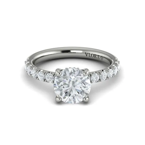 Classic Hidden Halo Engagement Ring Image 2 James & Williams Jewelers Berwyn, IL
