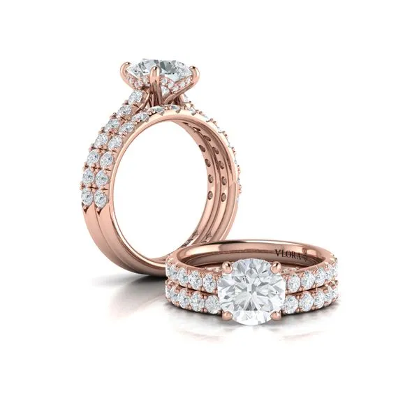 Timeless Cathedral Engagement Ring with Hidden Halo Image 4 James & Williams Jewelers Berwyn, IL