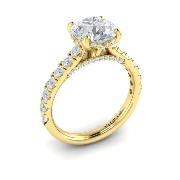 Timeless Cathedral Engagement Ring with Hidden Halo James & Williams Jewelers Berwyn, IL