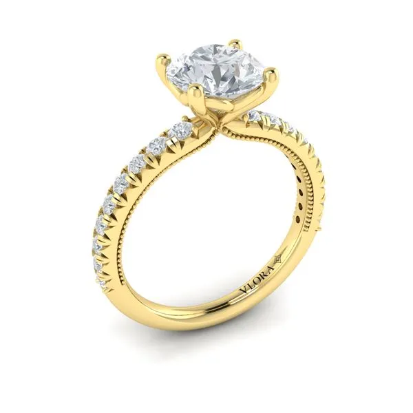 Classic French Pave Engagement Ring James & Williams Jewelers Berwyn, IL