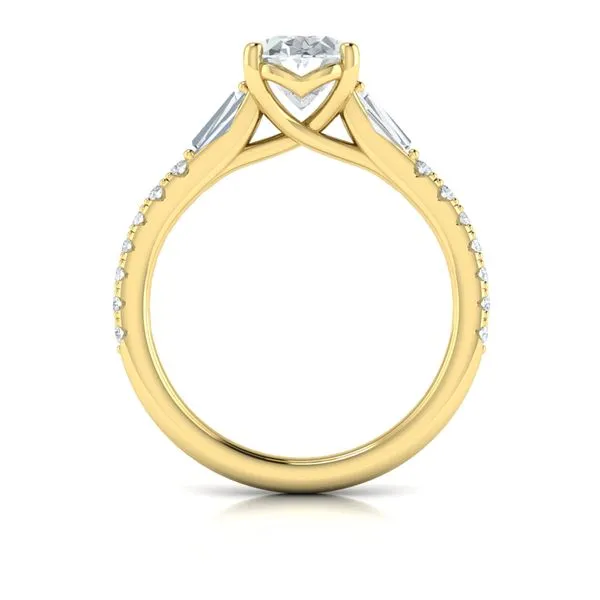 Luminous Oval Engagement Ring Image 3 James & Williams Jewelers Berwyn, IL