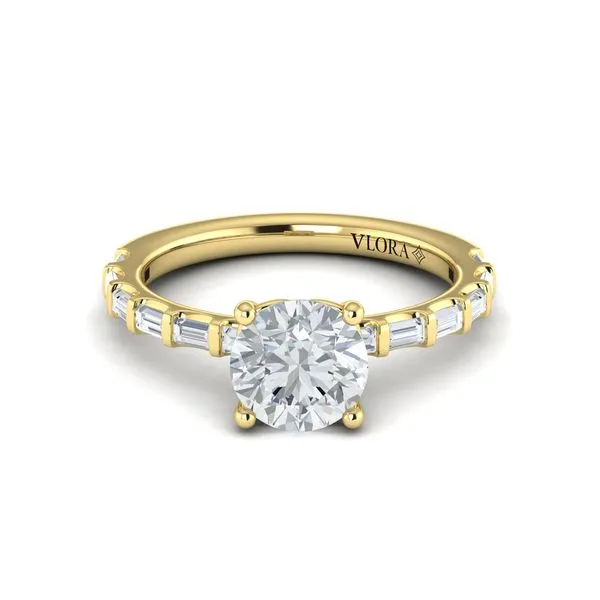 Shining Baguette Band Engagement Ring Image 2 James & Williams Jewelers Berwyn, IL