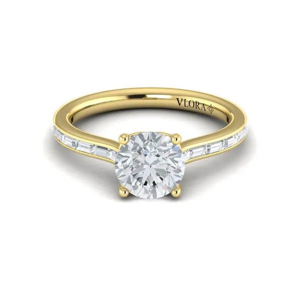 Brilliant Waterfall Engagement Ring Image 2 James & Williams Jewelers Berwyn, IL