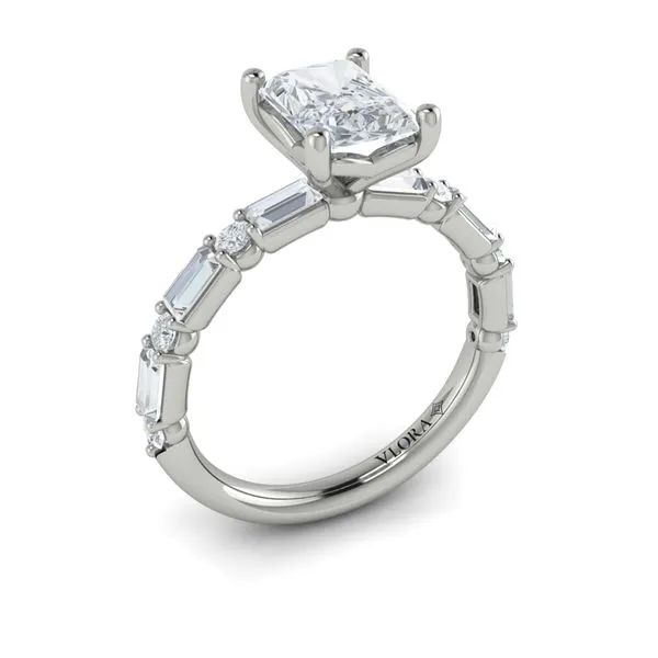 Daring Deco Emerald Cut Engagement Ring James & Williams Jewelers Berwyn, IL