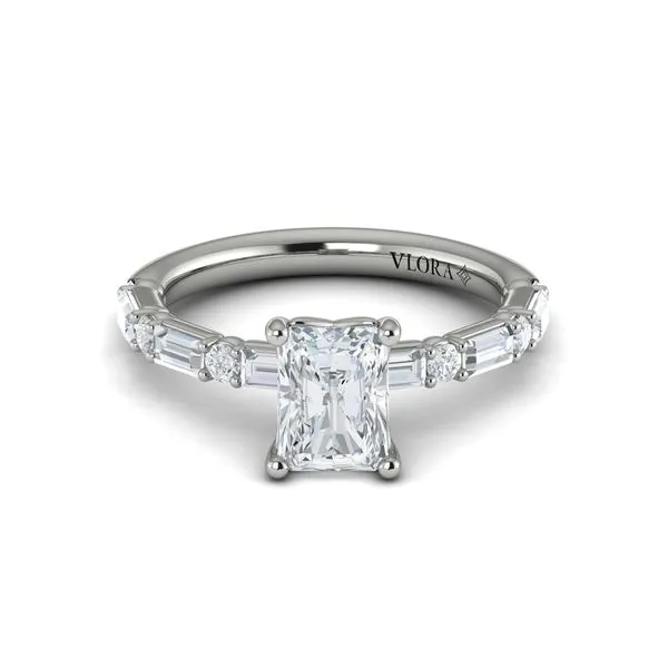Daring Deco Emerald Cut Engagement Ring Image 2 James & Williams Jewelers Berwyn, IL