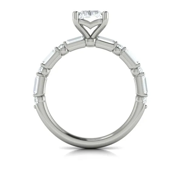 Daring Deco Emerald Cut Engagement Ring Image 3 James & Williams Jewelers Berwyn, IL