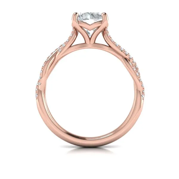 Woven Strands Engagement Ring Image 3 James & Williams Jewelers Berwyn, IL