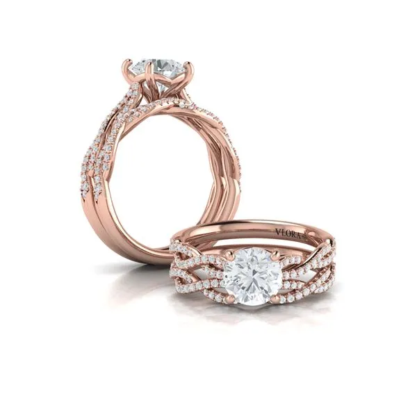 Woven Strands Engagement Ring Image 4 James & Williams Jewelers Berwyn, IL