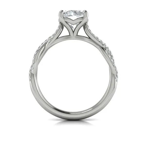 Woven Strands Engagement Ring Image 3 James & Williams Jewelers Berwyn, IL