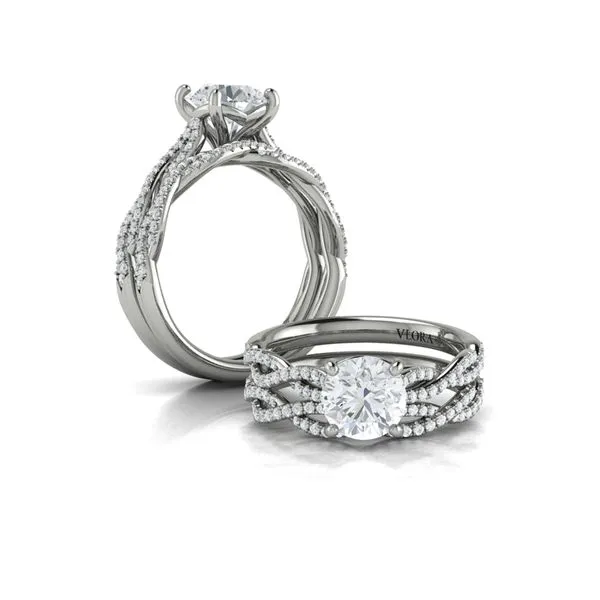 Woven Strands Engagement Ring Image 4 James & Williams Jewelers Berwyn, IL