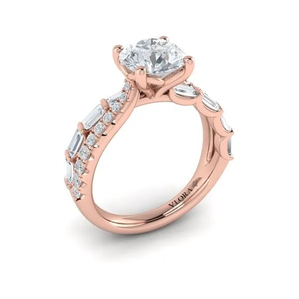 Entwined Round Diamond Engagement Ring James & Williams Jewelers Berwyn, IL