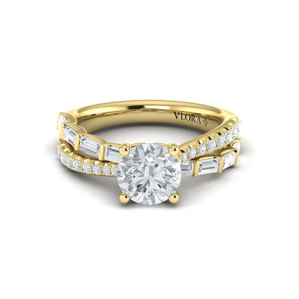 Entwined Round Diamond Engagement Ring Image 2 James & Williams Jewelers Berwyn, IL