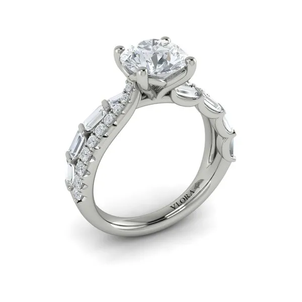 Entwined Round Diamond Engagement Ring James & Williams Jewelers Berwyn, IL