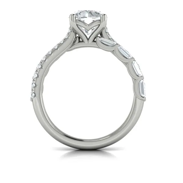 Entwined Round Diamond Engagement Ring Image 3 James & Williams Jewelers Berwyn, IL