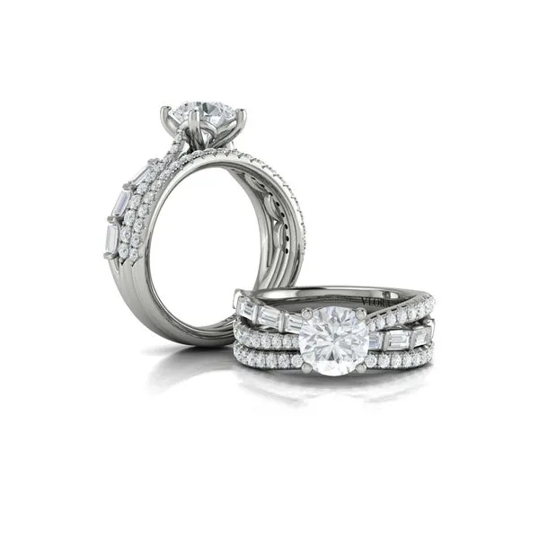 Entwined Round Diamond Engagement Ring Image 4 James & Williams Jewelers Berwyn, IL
