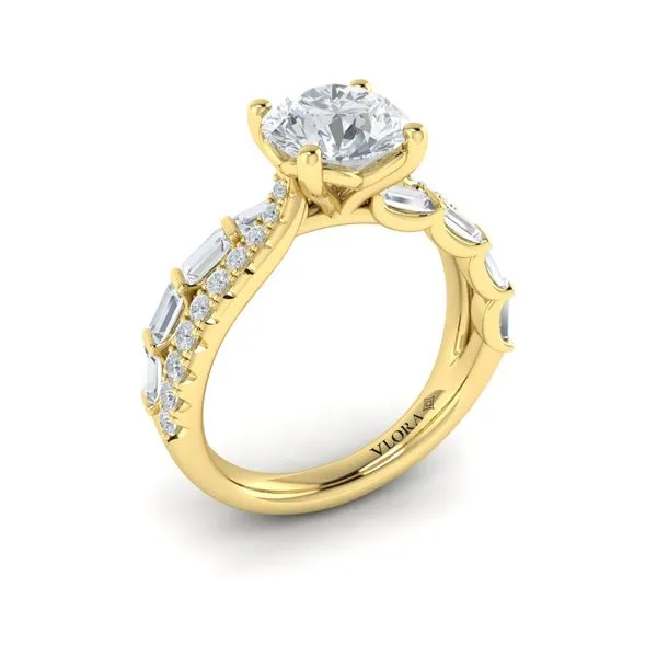Entwined Round Diamond Engagement Ring James & Williams Jewelers Berwyn, IL