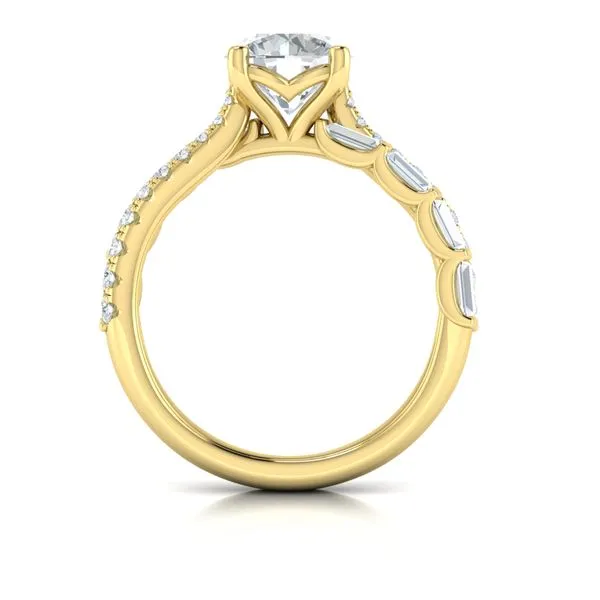 Entwined Round Diamond Engagement Ring Image 3 James & Williams Jewelers Berwyn, IL