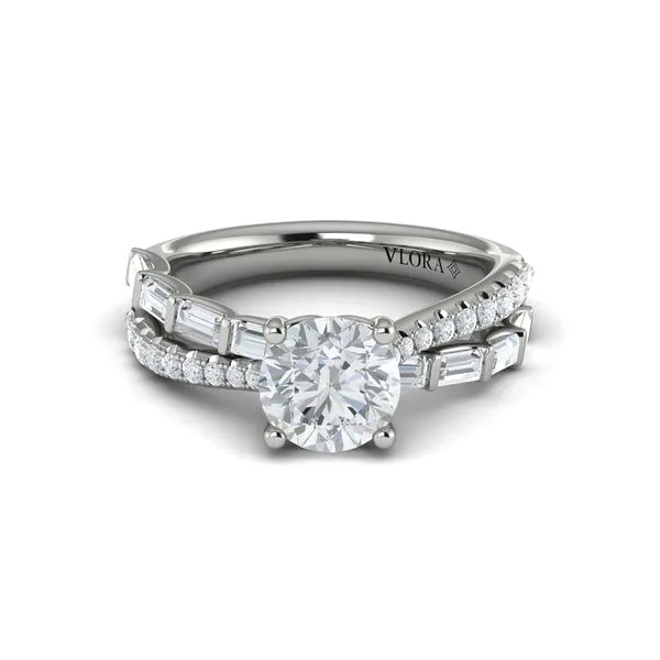 Entwined Round Diamond Engagement Ring Image 2 James & Williams Jewelers Berwyn, IL