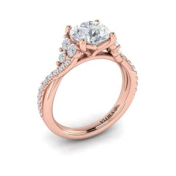 Entwined Round Engagement Ring James & Williams Jewelers Berwyn, IL