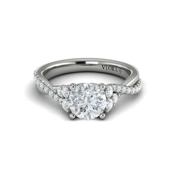 Entwined Round Engagement Ring Image 2 James & Williams Jewelers Berwyn, IL