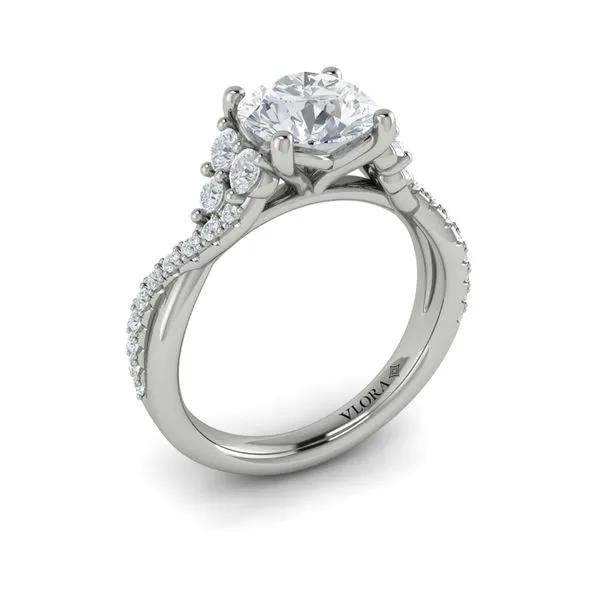 Entwined Round Engagement Ring James & Williams Jewelers Berwyn, IL