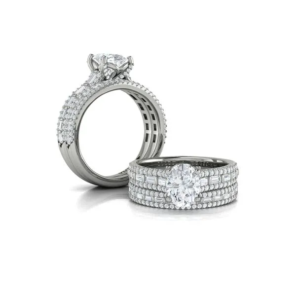 Grand Cathedral Oval Diamond Engagement Ring Image 4 James & Williams Jewelers Berwyn, IL